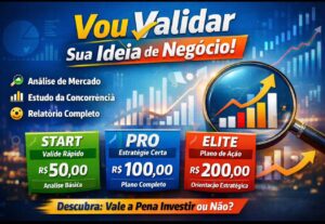 Eu vou transformar ideias em lucro, validar antes de investi...