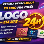 Eu vou criar sua logo profissional e exclusiva em até 24hrs