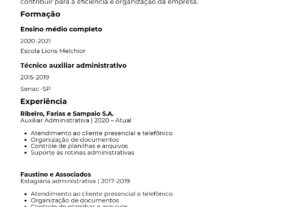 Eu vou Criar ou atualizar seu currículo para enviar às vagas...