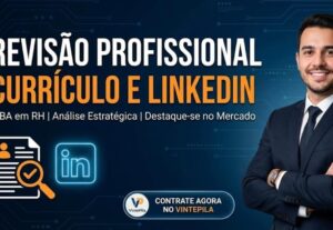 Eu vou analisar e turbinar seu Currículo e LinkedIn
