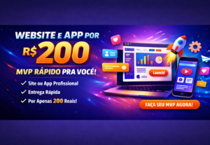 Eu vou criar seu Website e App por 200 MVP rapido