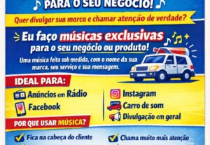 Eu vou Fazer uma música personalizada para seu negócio/produ...