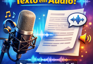 Eu vou transformar seu texto em áudio de forma
