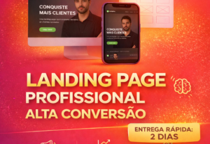 Eu vou criar sua Landing Page profissional e responsiva