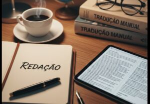 Eu vou Escrever redações ou traduções de textos.