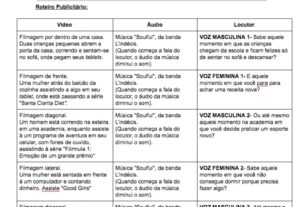 Eu vou fazer roteiros de gravação e criar arte