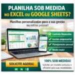 Eu vou criar a planilha em Excel que você precisa
