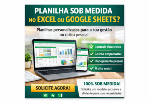 Eu vou criar a planilha em Excel que você precisa