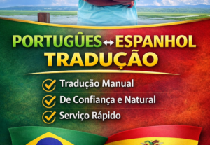 Eu vou fazer tradução de Português para Espanhol