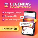 Eu vou Criar 10 legendas criativas para Instagram