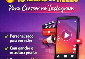 Eu vou criar 15 Reels estratégicos para seu Instagram