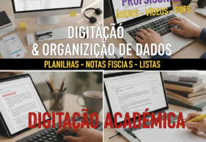 Eu vou fazer Digitação de documentos, planilhas e conversão ...