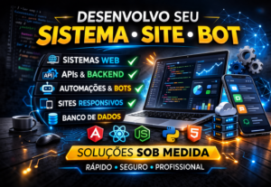 Eu vou desenvolver seu site, automação ou bot sob medida