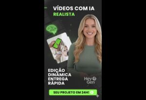 Eu vou criar seu vídeo de vendas com avatar de IA em 24h