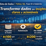 Eu vou transformar dados em insights claros e acionáveis.