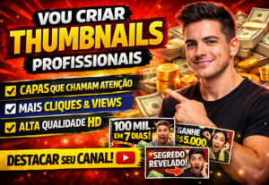 Eu vou Fazer capas de vídeo profissionais