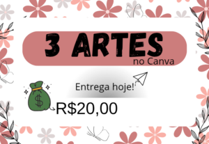 Eu vou Criar 3 artes profissionais para o seu negócio.