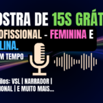 Eu vou gravar QUALQUER VOZ para o seu projeto em tempo recor...