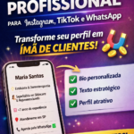 Eu vou Criar bio para Instagram, TikTok ou WhatsApp