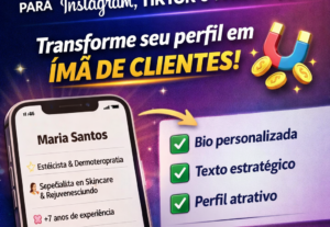 Eu vou Criar bio para Instagram, TikTok ou WhatsApp