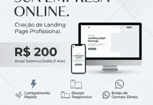 Eu vou criar uma landing page minimalista e responsiva