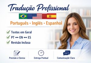 Eu vou fazer sua Tradução Profissional PT-EN-ES