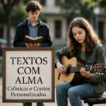 Eu vou escrever crônicas e contos originais e criativos