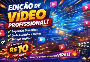 Eu vou editar qualquer video curto que você entregar