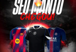 Eu vou Criar arte para loja de camisas de futebol em até 24h