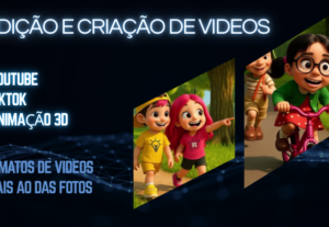 Eu vou fazer edições e criações de vídeos curtos pra você