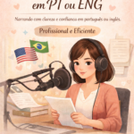 Eu vou gravar seu texto em inglês com a minha voz.