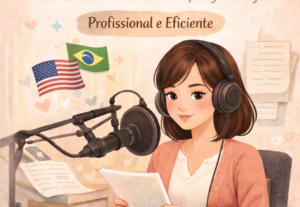 Eu vou gravar seu texto em inglês com a minha voz.