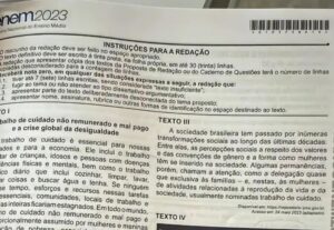 Eu vou corrigir a sua redação do Enem