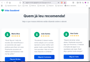 Eu vou fazer uma landing page
