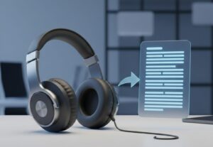 Eu vou fazer a transcrição do seu áudio ou video
