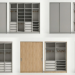 Eu vou enviar um plano de corte com 5 modelos de guarda-roup...