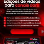 Eu vou estruturar a Edição do seu canal dark