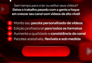 Eu vou estruturar a Edição do seu canal dark