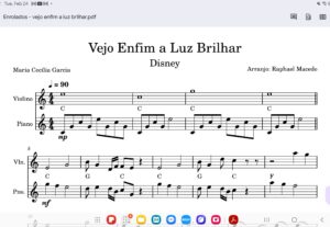 Eu vou Editar e arranjar partitura