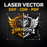 Eu vou vetorizar sua logo para gravar a laser em dxf pdf