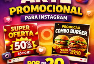 Eu vou fazer 4 Post promocionais simples para seu negócio.