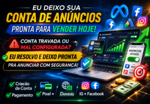 Eu vou deixar sua conta de anúncios pronta para vender hoje