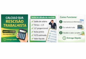 Eu vou Cálcular Rescisões Trabalhistas para vc