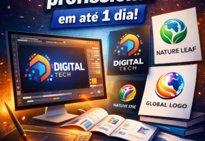 Eu vou criar sua logo profissional em 1 dia util