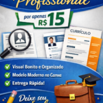 Eu vou organizar seu currículo e deixá-lo formal.