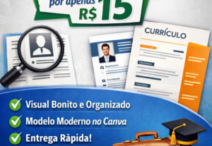 Eu vou organizar seu currículo e deixá-lo formal.
