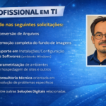 Eu vou criar Soluções Digitais e Suporte, profissional Ti
