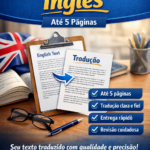 Eu vou Traduzir do inglês, arquivos de até 5 páginas