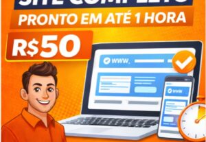 Eu vou criar seu site profissional em 1 hora