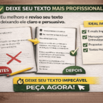 Eu vou Melhorar seu Texto / Mensagem Profissional
